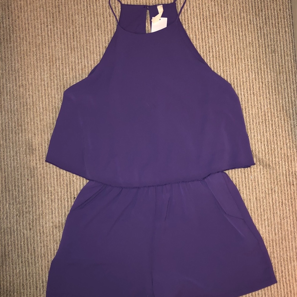 Purple romper